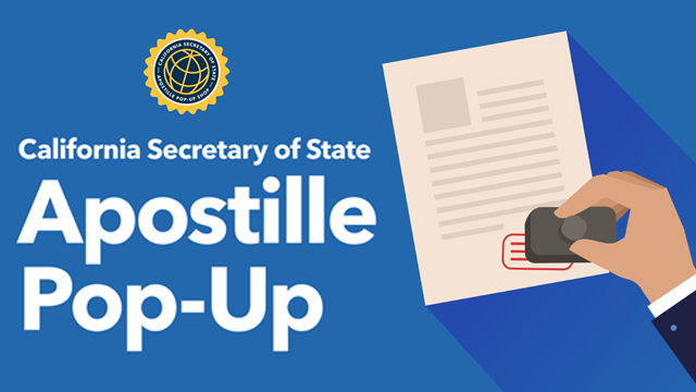 SECRETARY OF STATE & SAN DIEGO COUNTY RECORDER OFFERS APOSTILLE SERVICES IN SAN DIEGO, MARCH 12